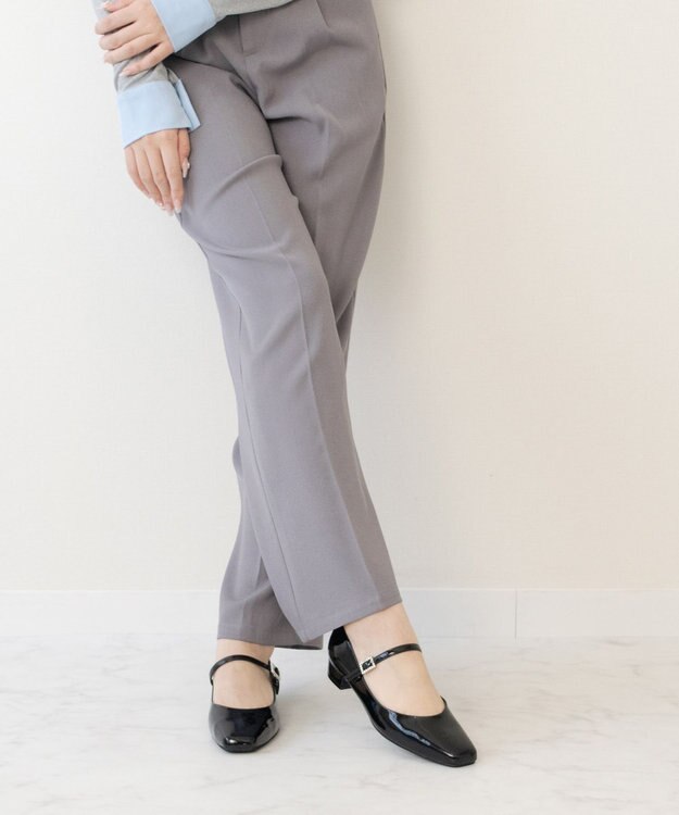 Bridget Birkin 【Bridget Birkin】ビジューメリージェーンレインパンプス ブラックエナメル