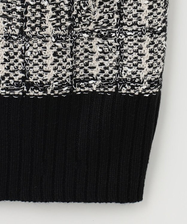 ANY 【洗濯機可】ツイーディベスト ブラック