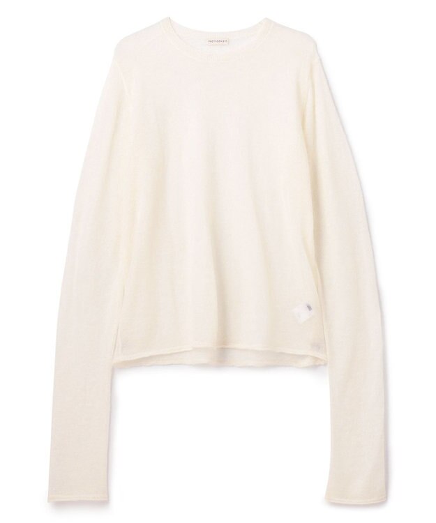 BEIGE， PROTAGONISTA / シアーモヘアニット White