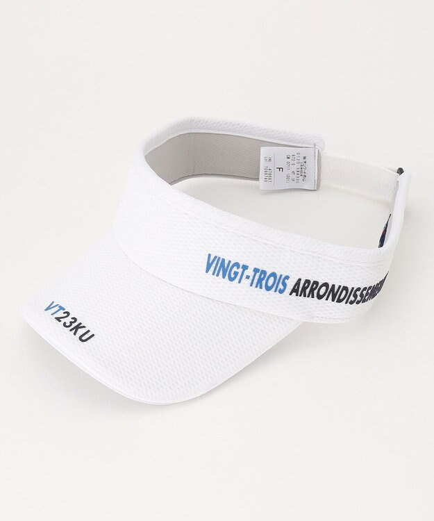 23区GOLF 【UNISEX】メッシュ バイザー ホワイト系