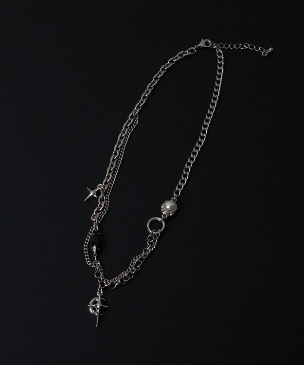 WEGO MモチーフMIXチェーンネックレス 柄1