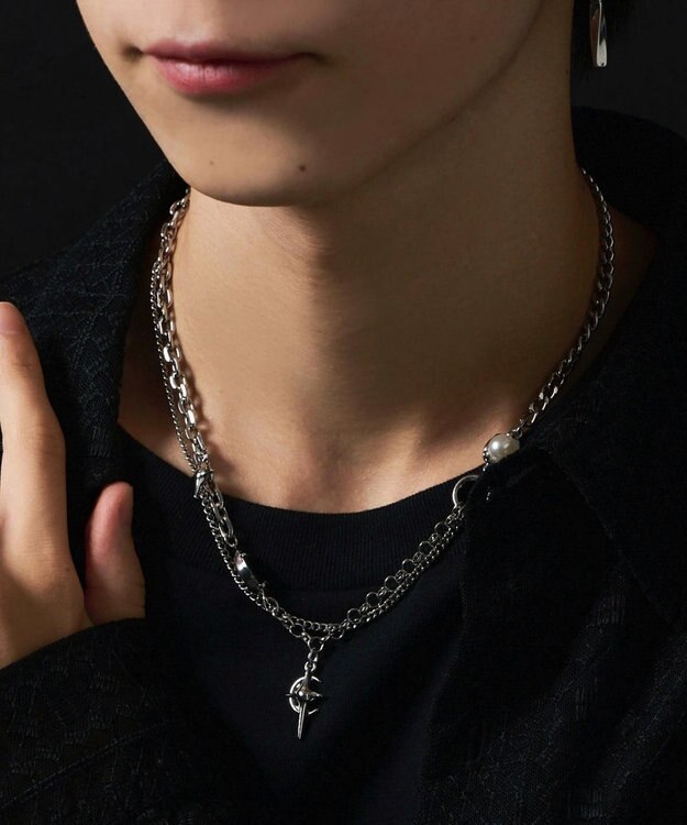 WEGO MモチーフMIXチェーンネックレス 柄1