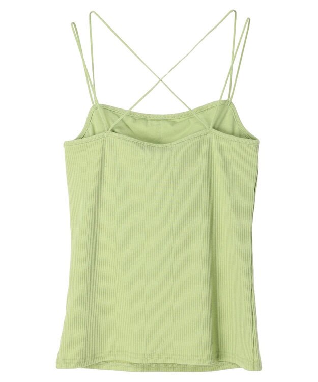 Green Parks カップ付きマルチストラップキャミ Green