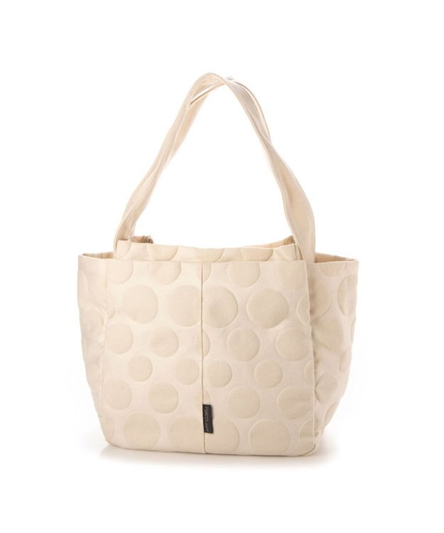 Y'SACCS 【Y’SACCS vous et】 キャンバスドットエンボストート Mサイズ ナチュラル