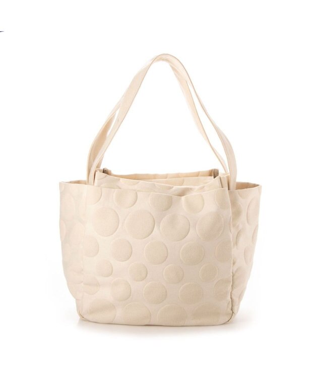 Y'SACCS 【Y’SACCS vous et】 キャンバスドットエンボストート Mサイズ ナチュラル