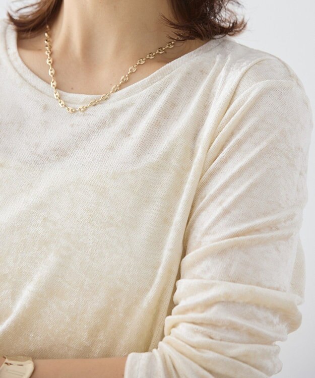 AMERICAN HOLIC シアーベロアプルオーバー Ivory