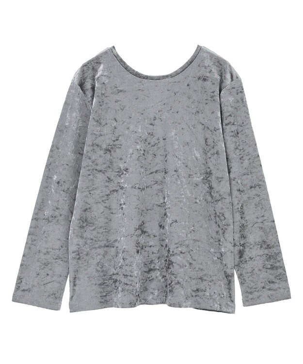 AMERICAN HOLIC シアーベロアプルオーバー Charcoal Gray