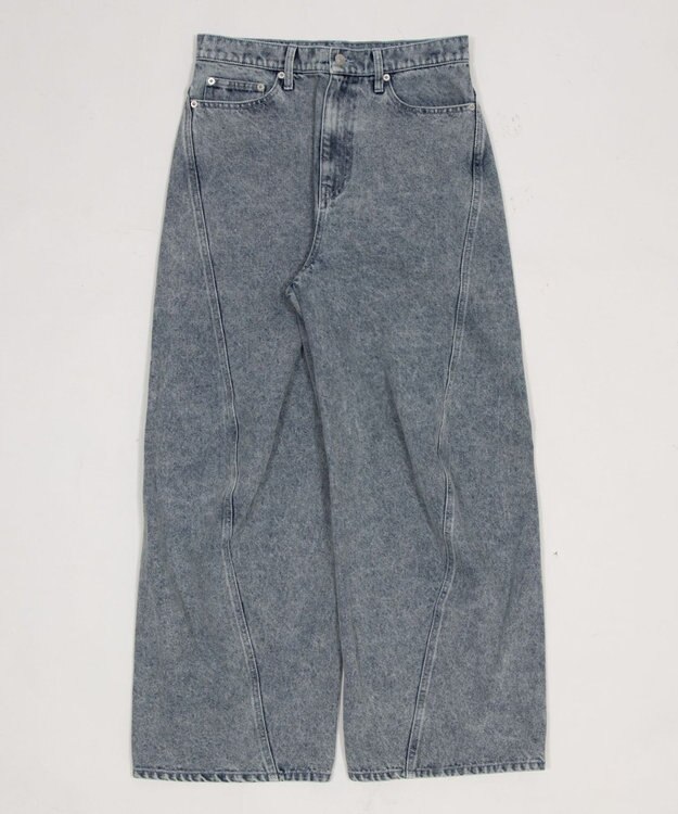 WEGO 【ユニセックス着用ITEM/SMLサイズ展開】カバーフィットバルーンデニムパンツ デニム淡色