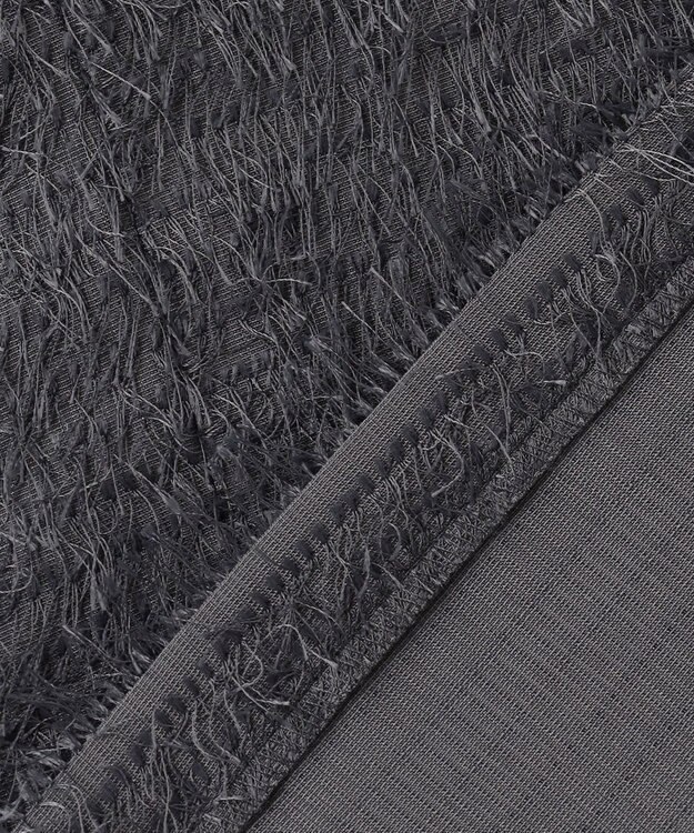 自由区 L 【カタログ掲載】ループカットジャカードプルオーバー ブラウス スレート