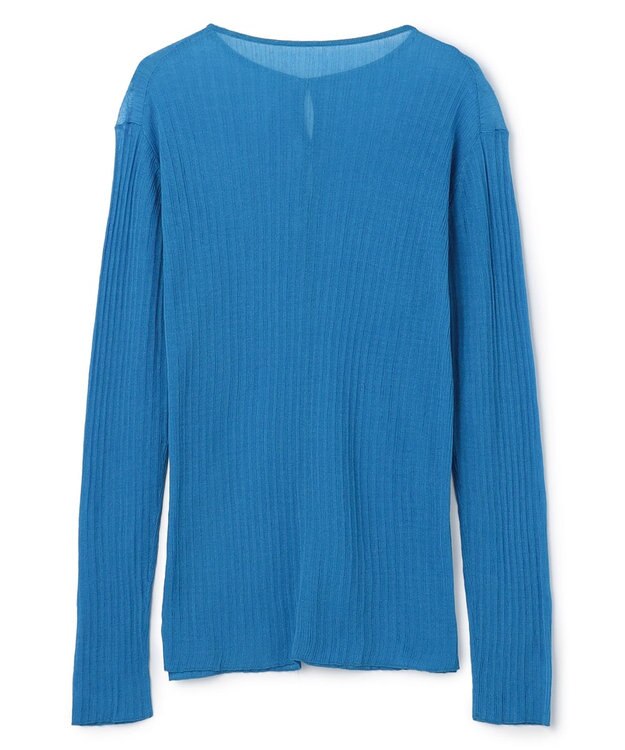 uncrave ランダムリブシアーニット カーディガン ロイヤルブルー