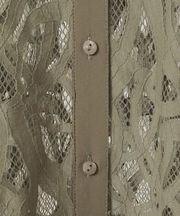 Green Parks ・ＥＬＥＮＣＡＲＥ　ＤＵＥ　総レースブラウス Sax