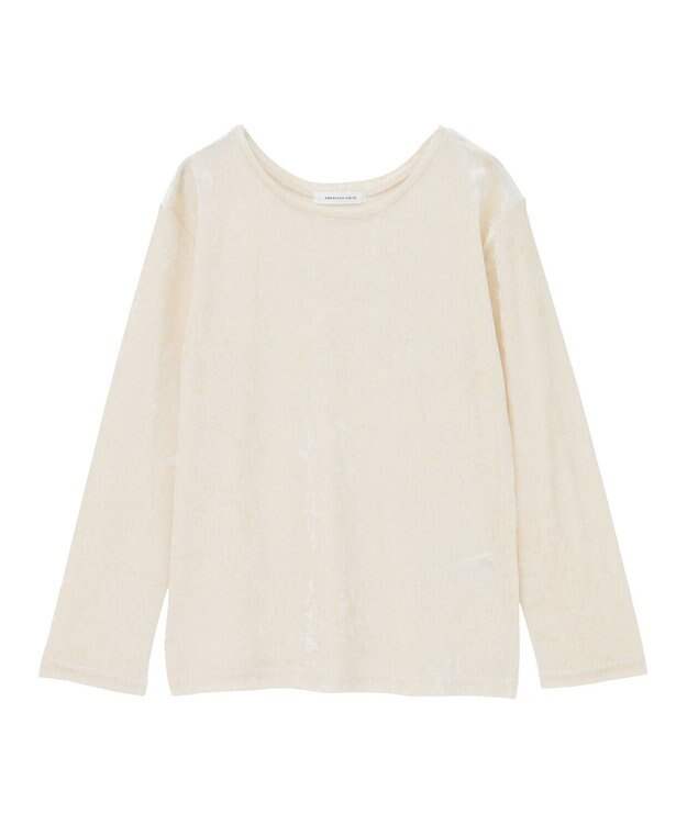 AMERICAN HOLIC シアーベロアプルオーバー Ivory