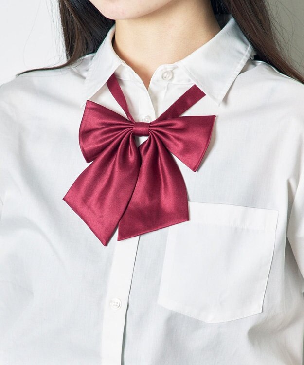 WEGO 【SCHOOL ITEM】ムジスクールリボン ワイン