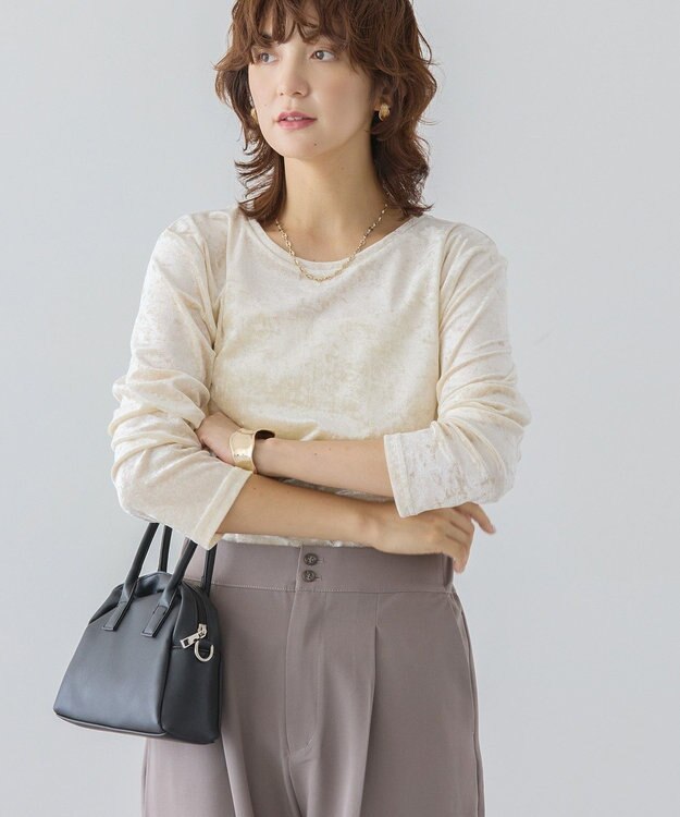 AMERICAN HOLIC シアーベロアプルオーバー Ivory