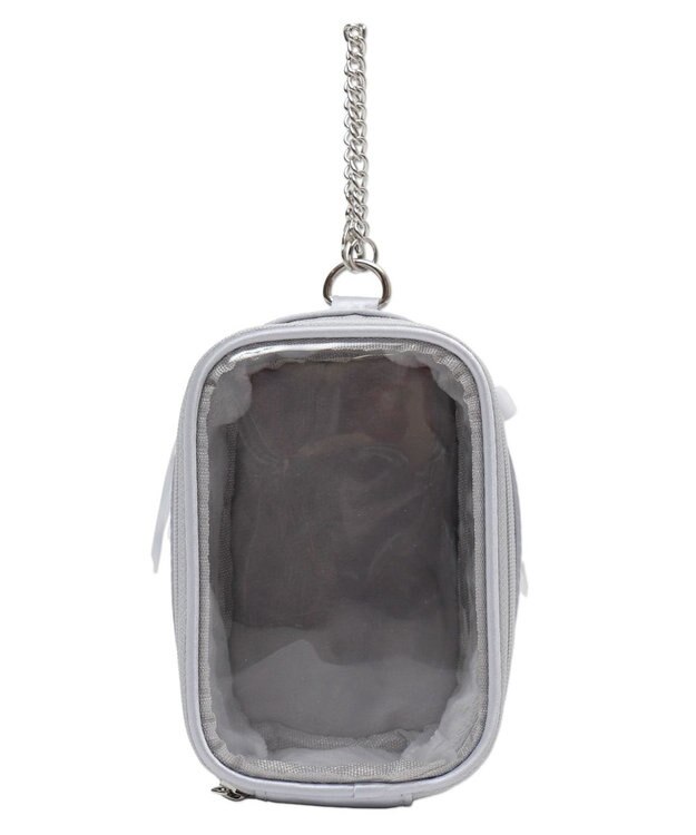 WEGO 【痛バ＆推し活グッズ】サイドレースアップぬいポーチ シルバー