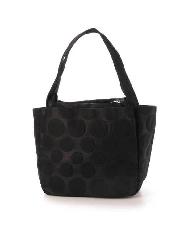 Y'SACCS 【Y’SACCS vous et】 キャンバスドットエンボストート Mサイズ ブラック