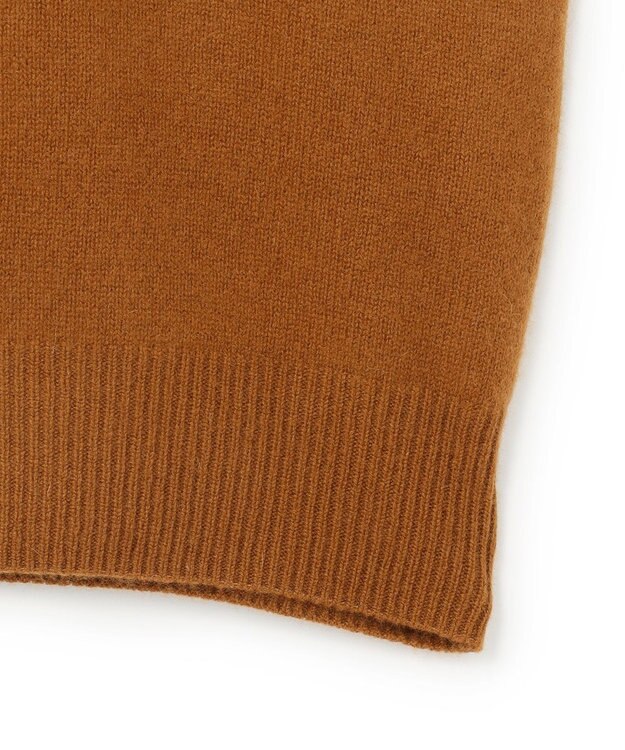 J.PRESS MEN 【カシミア100%使用】カシミヤリブモックネック ニット ブラウン系