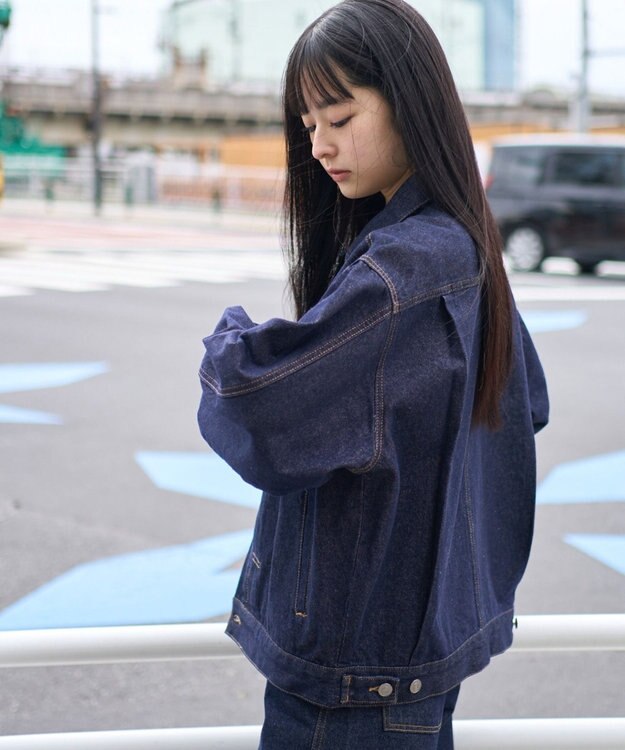 WEGO 【ユニセックス着用ITEM】リジットデニムジャケット デニムインディゴ