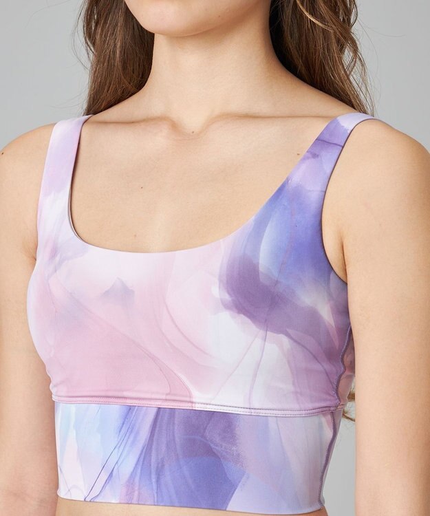 Chacott Chacott BALANCE インクアートプリントブラトップ ピンクＰＴ