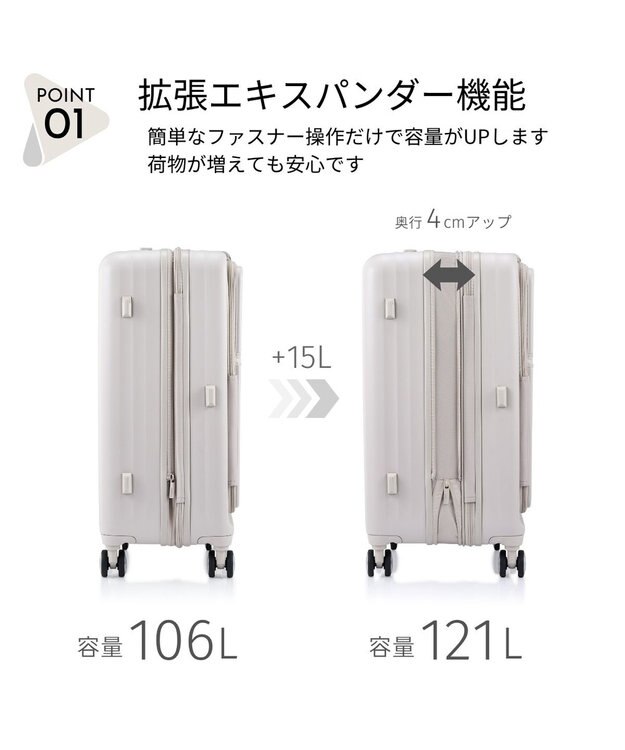 Samsonite アメリカンツーリスター スーツケース 106L(/121L) トラント スピナー68 TRANTO ワームグレー