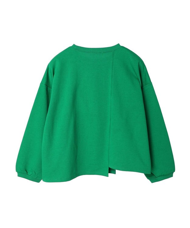 Green Parks コットンＵＳＡミニ裏毛リメイク風プルオーバー Green