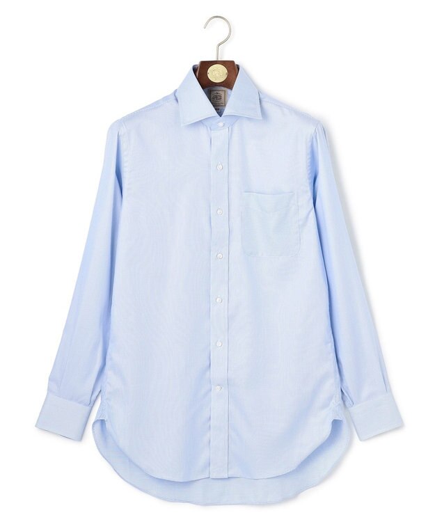 J.PRESS MEN 【Single Needle Tailoring / 形態安定】MILETAエレガントドビー ドレスシャツ / ワイド サックスブルー系