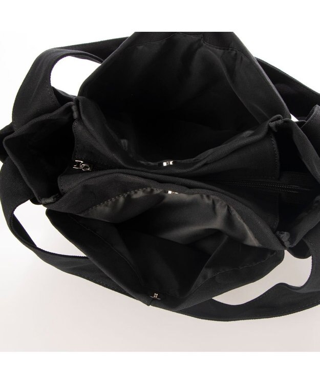 Y'SACCS 【Y’SACCS vous et】 キャンバスドットエンボストート Mサイズ ブラック