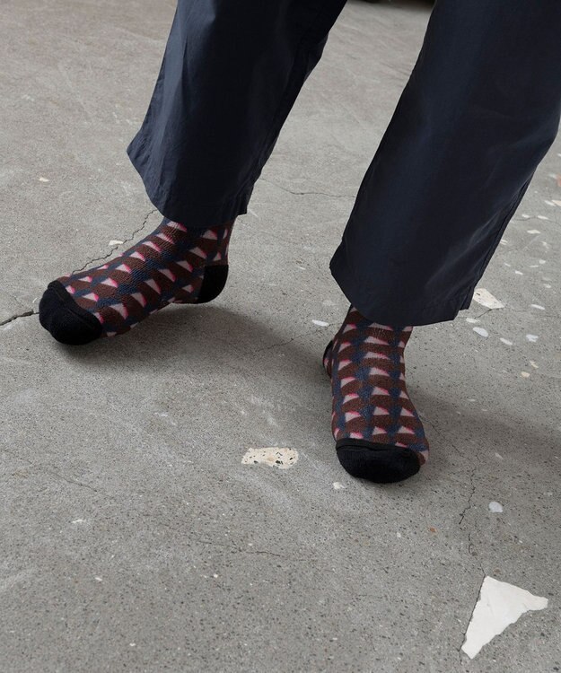 TRICOTE POLYGON PILE SOCKS / POLYGONパイルソックス 87BROWN