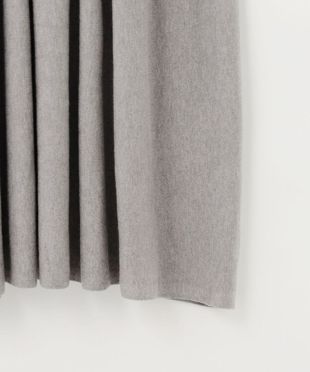 #Newans 【カシミヤ混】フィット＆フレアニットワンピース グレー