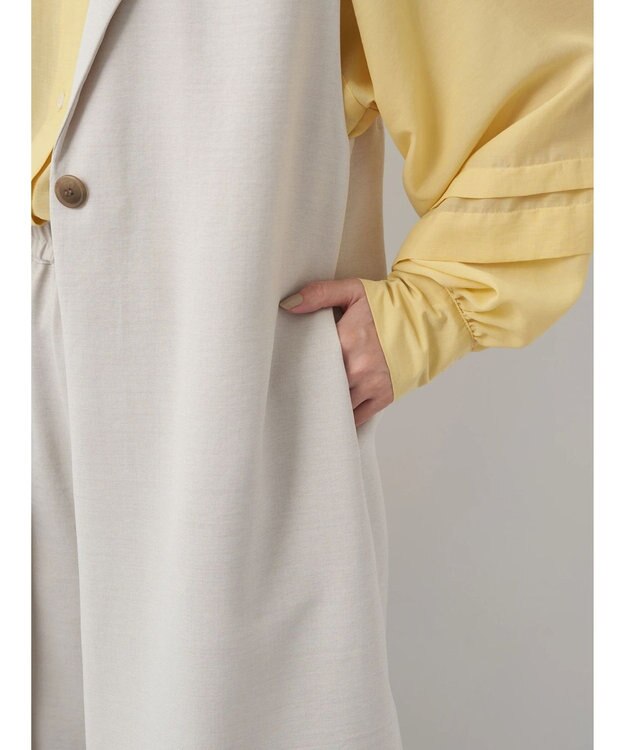 earth music&ecology ロングジレ Beige