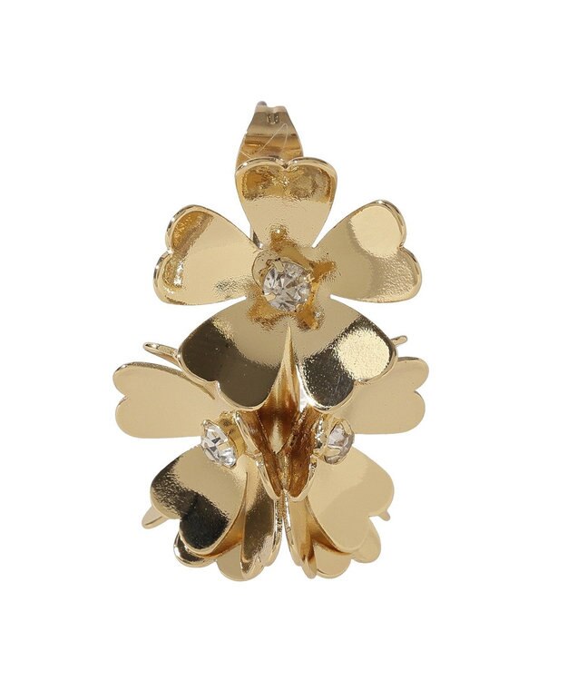 YECCA VECCA メタルフラワーピアス Gold