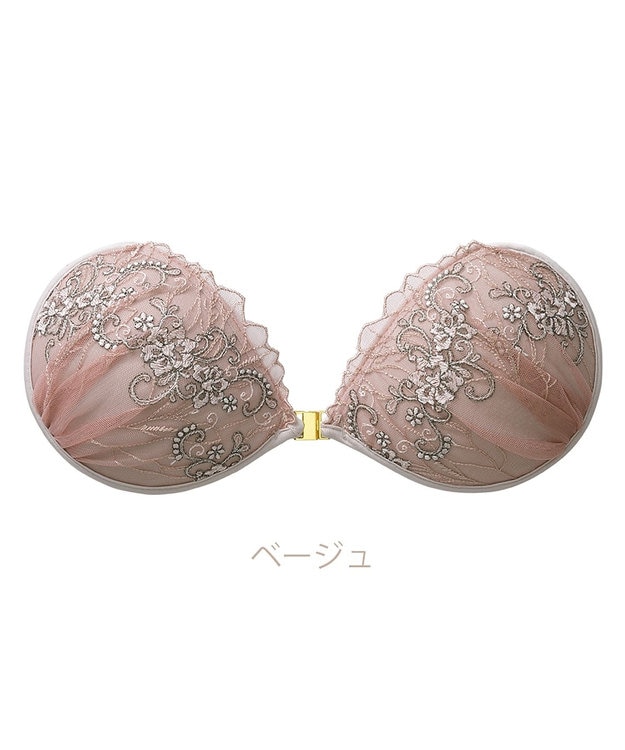 BRADELIS New York 【NuBra / ナチュラルタイプ】ヌーブラ・エアーライト エメ 蒸れにくい バックレス コレクション デザインヌーブラ 正規品 ベージュ