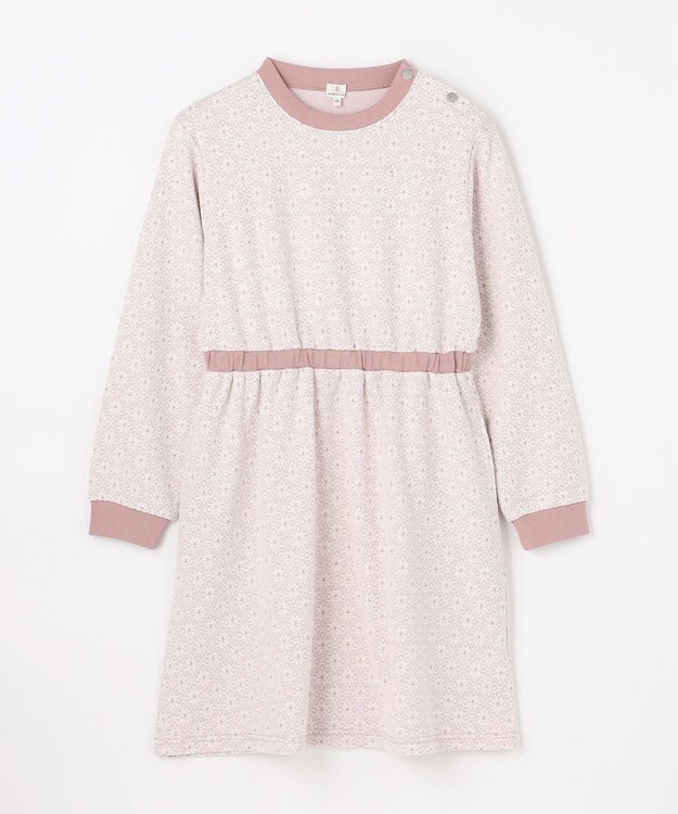 組曲 KIDS 【150-160㎝】 フロストフラワージャガード ワンピース ラベンダー