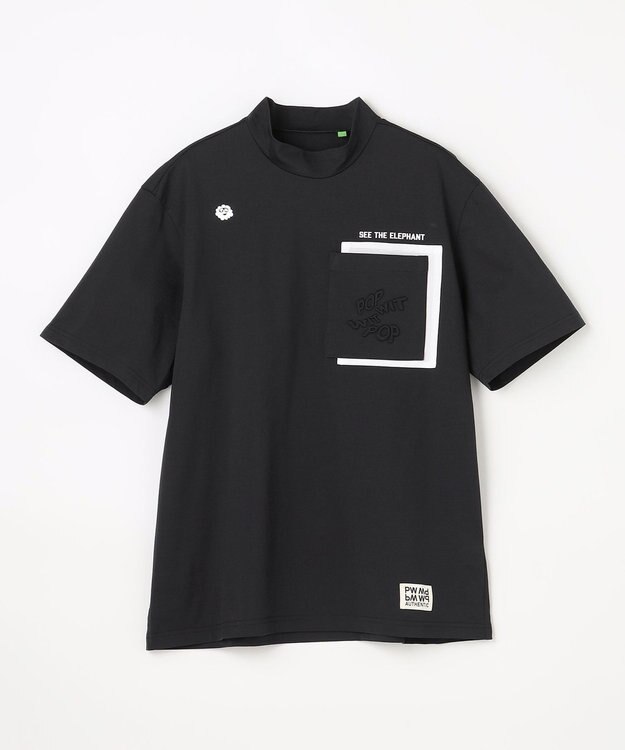 PW CIRCULUS 【MEN】ポケットモックネック ゴルフ ブラック系