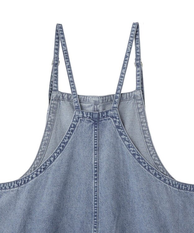 YECCA VECCA 綿麻デニムサロペット Light Indigo