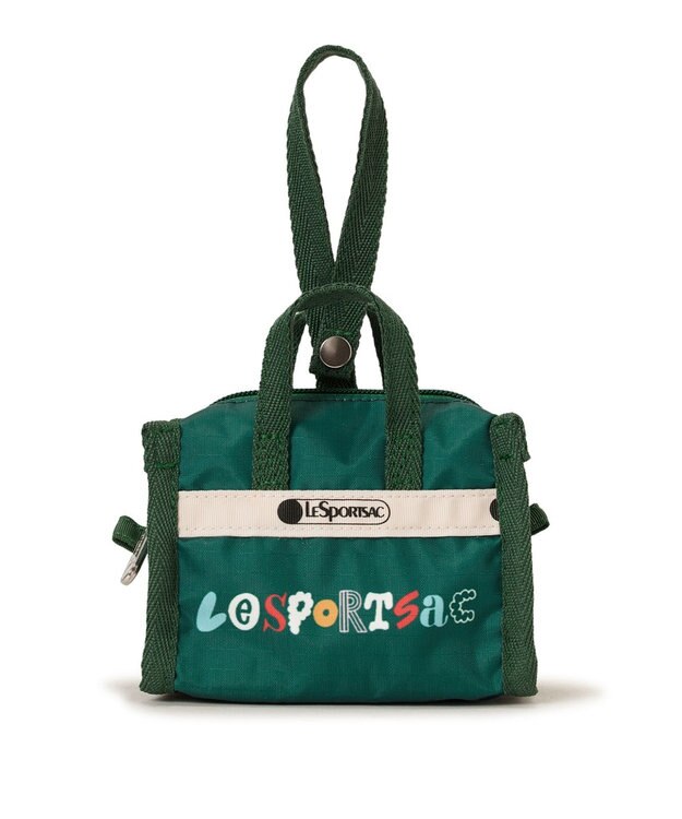 LeSportsac MICRO WEEKENDER CHARM/LSSタイポグラフィチャームグリーン LSSタイポグラフィチャームグリーン