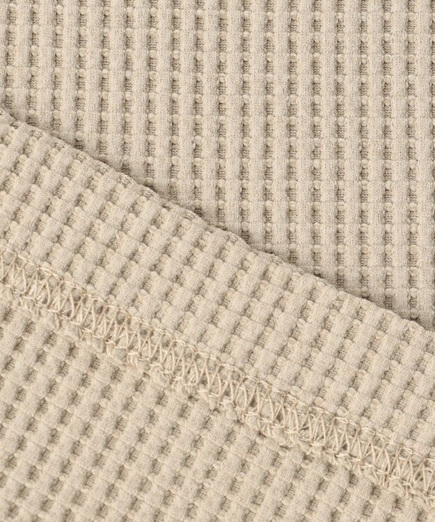 23区GOLF 【23Fondation/WOMEN】【UVケア】テクニカルワッフル ポロ ベージュ系