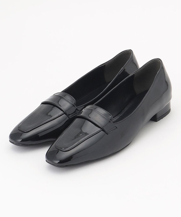 ANY SIS 【23.0~24.0cm】エナメルローファーパンプス ブラック