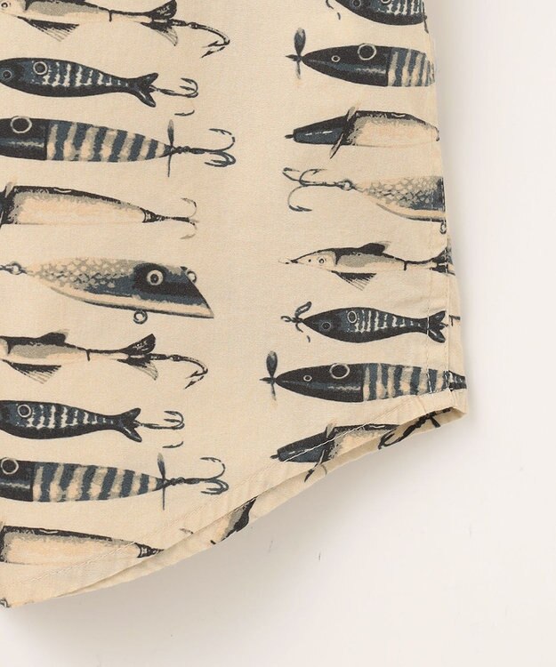 JOSEPH ABBOUD MOUNTAIN 【FILSON】WASHED SHORT SLEEVE FEARHER CLOTH SHIRT アイボリー系