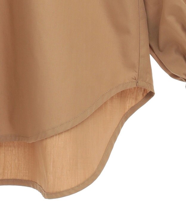 CRAFT STANDARD BOUTIQUE スタンドフリルブラウス Beige