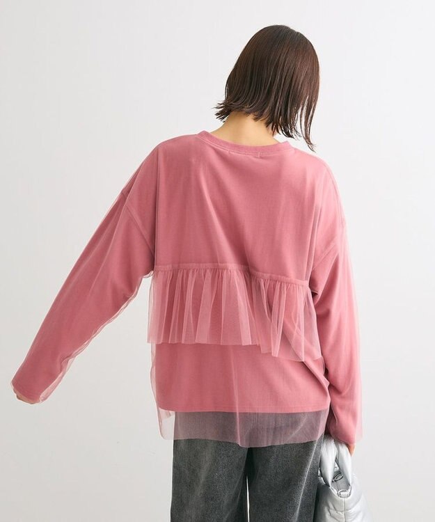 Green Parks ・ＥＬＥＮＣＡＲＥ　ＤＵＥ　チュールレイヤードロンＴＥＥ Pink