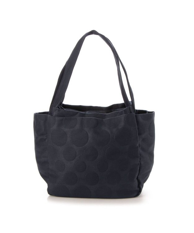 Y'SACCS 【Y’SACCS vous et】 キャンバスドットエンボストート Mサイズ ネイビー