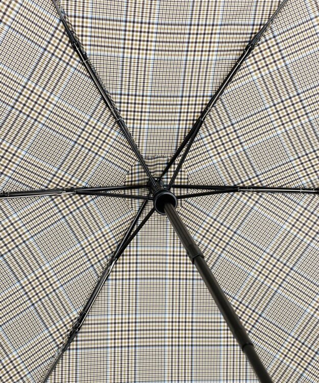 AURORA 【MACKINTOSH LONDON（マッキントッシュ ロンドン）】先染めチェック雨傘（折りたたみ傘） カーキ