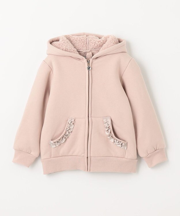 ANY KIDS 裏ボアボンディングブルゾン ピンク