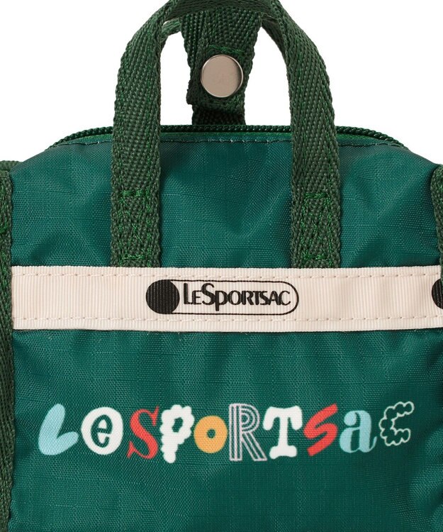 LeSportsac MICRO WEEKENDER CHARM/LSSタイポグラフィチャームグリーン LSSタイポグラフィチャームグリーン