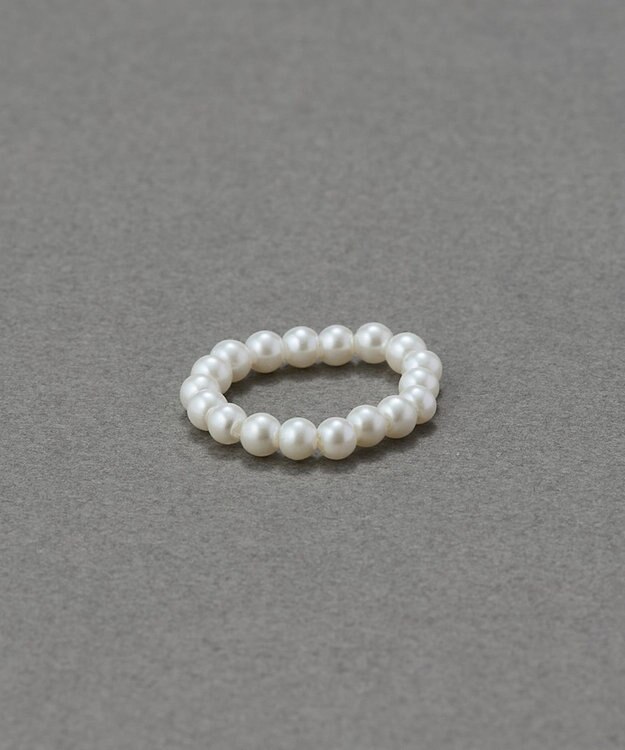 Phoebe 【伸びるリング】バブルフィットリング　パール3mm ホワイト