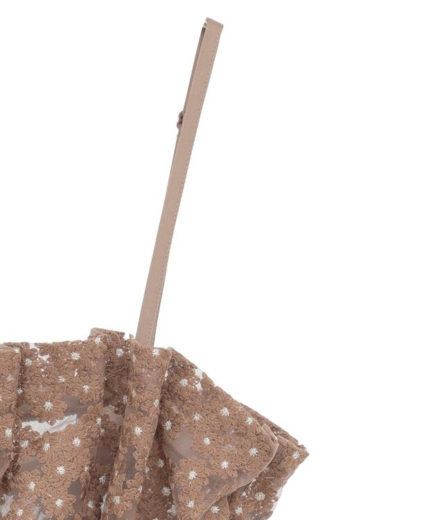 earth music&ecology キラキラフラワー刺繍ビスチェ Brown