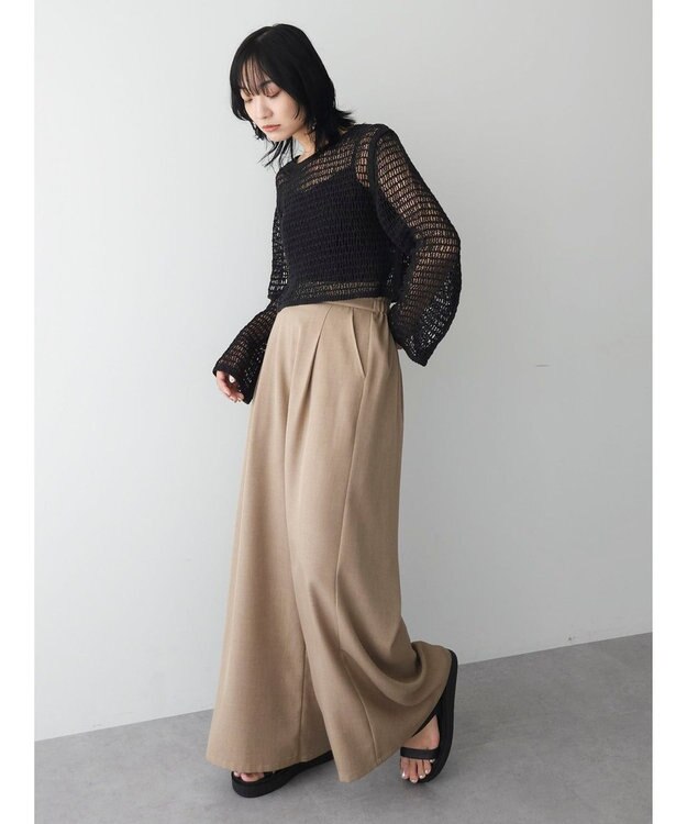 Green Parks ・ＳＵＧＡＲ　ＳＰＯＯＮ　クロシェロングスリーブ Black