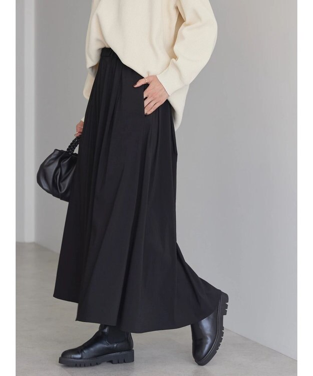 AMERICAN HOLIC ウエストタックフレアスカート Black