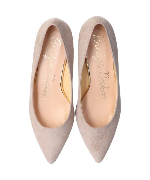 Bridget Birkin 【Bridget Birkin】エレガンスポインテッドパンプス ライトグレースウェード